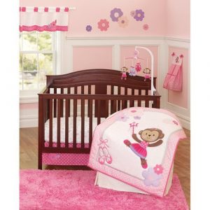 Carter's Baby Bedding For Girls - Ballerina Monkey